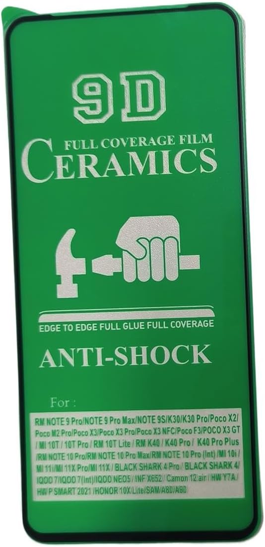 Green phone screen protector packaging.