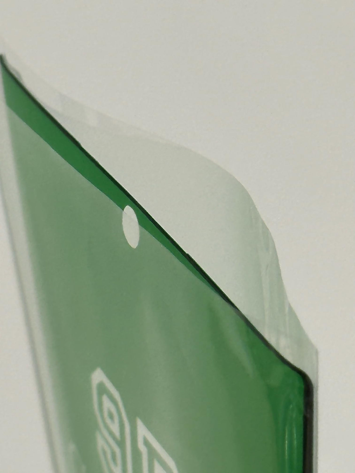 Green sealed package.