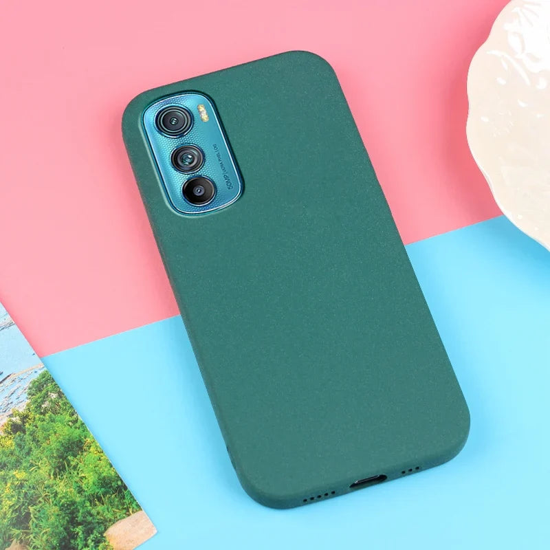 Green smartphone case.