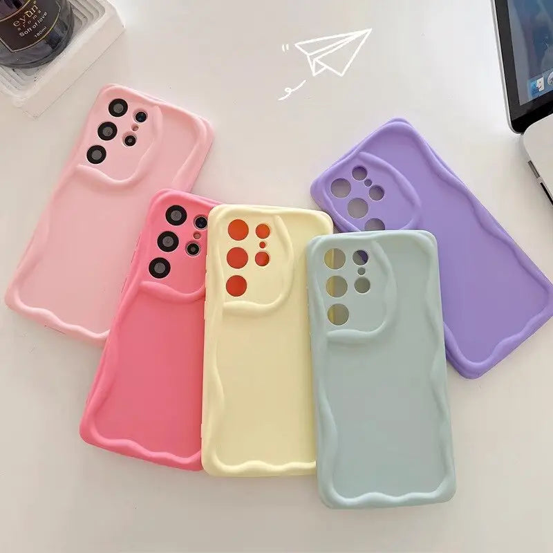 A group of four cases sitting on top of a table