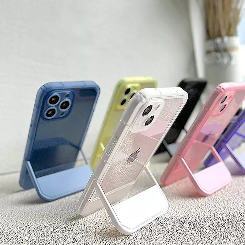 A group of four cases sitting on top of a table