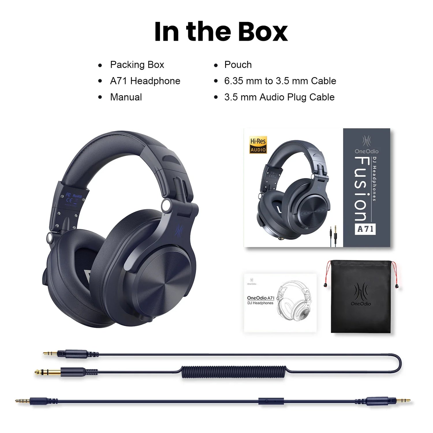 Headphones and accessories.