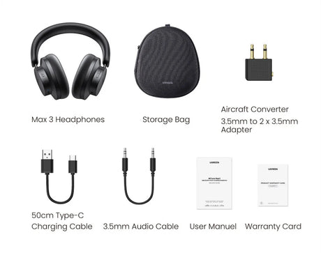 Headphones and accessories.