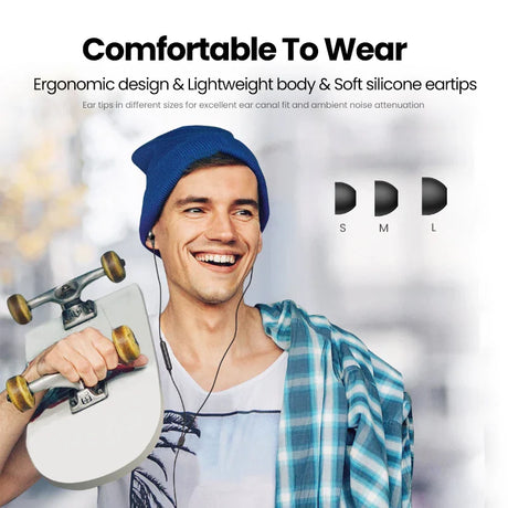 Headphones with interchangeable eartips.