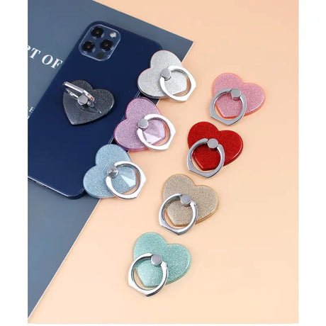 a set of six heart shaped phone cases
