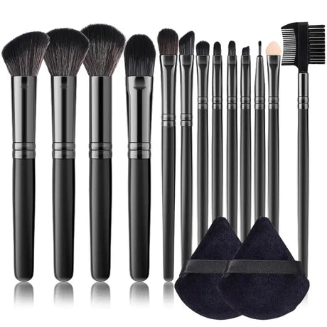 10 pcs makeup brush set with a bag