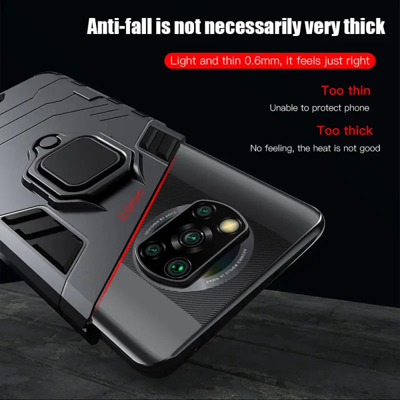 the case is designed to protect the back of the phone