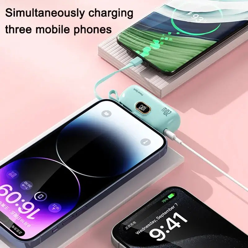 an image of a charging device with a phone and a charger