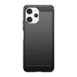 the back of the iphone 11 case in black carbon