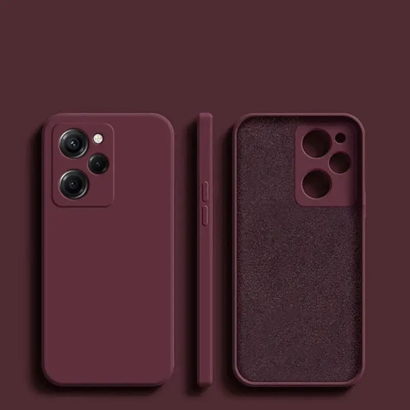 the back and front of a burgundy iphone 11 and iphone 11