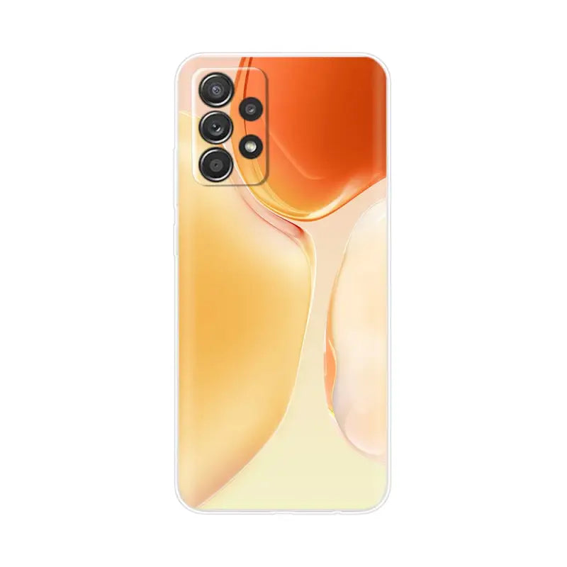 the back of the phone case is shown with the camera lens