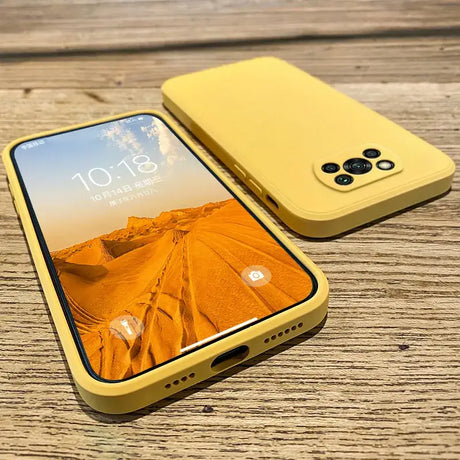 the iphone 11 is a new iphone with a yellow case