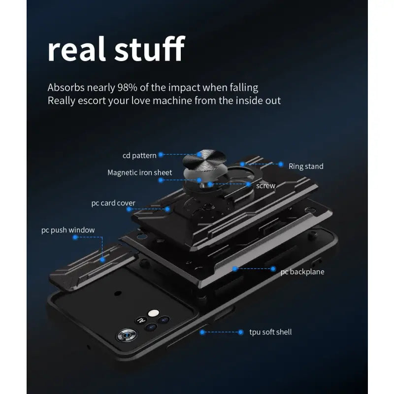 the back of a smartphone with the features of the rear and side view