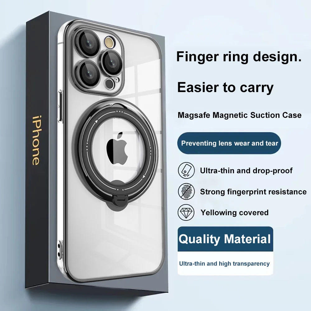 IPhone case with finger ring.