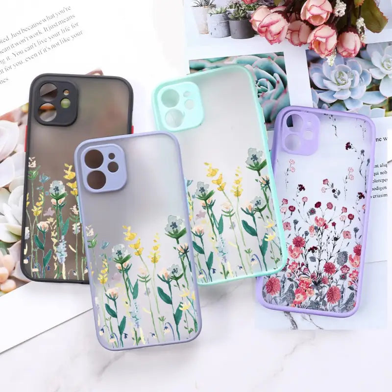 Iphone case with flowers