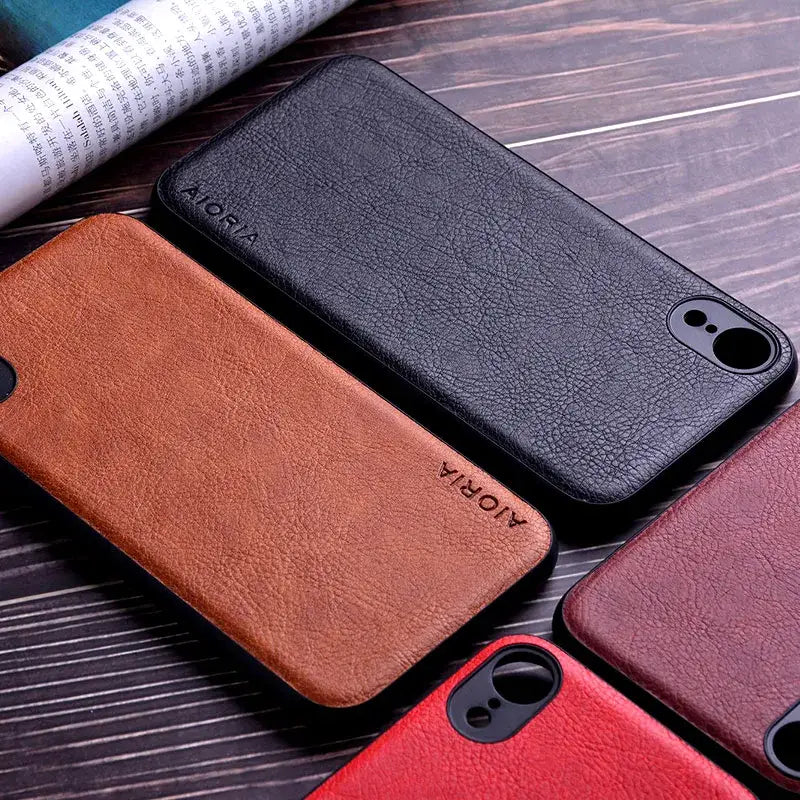 The new iphone case is made from genuine leather