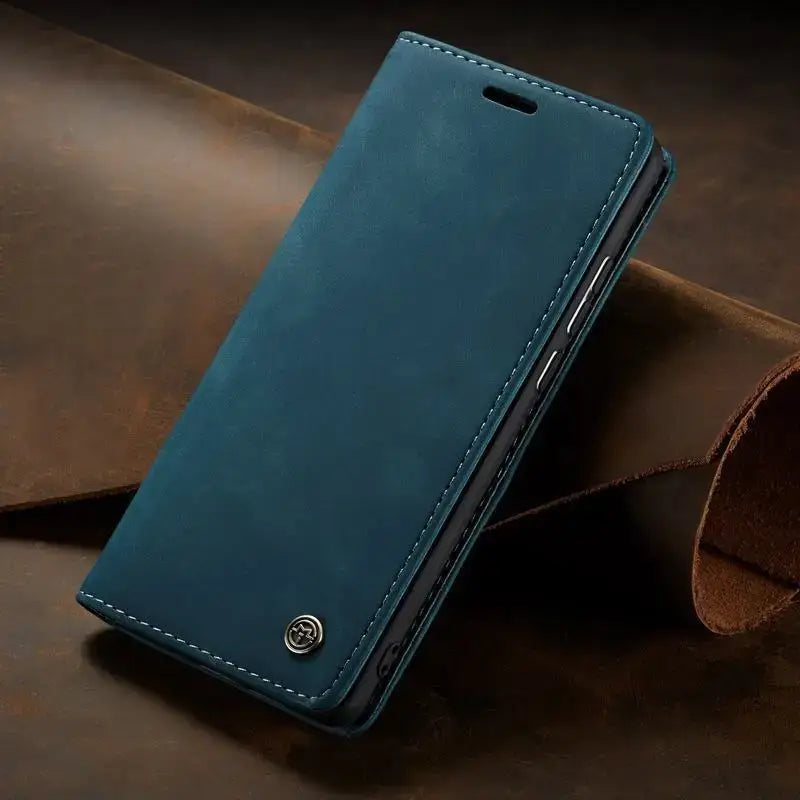 The iphone case is made from genuine leather