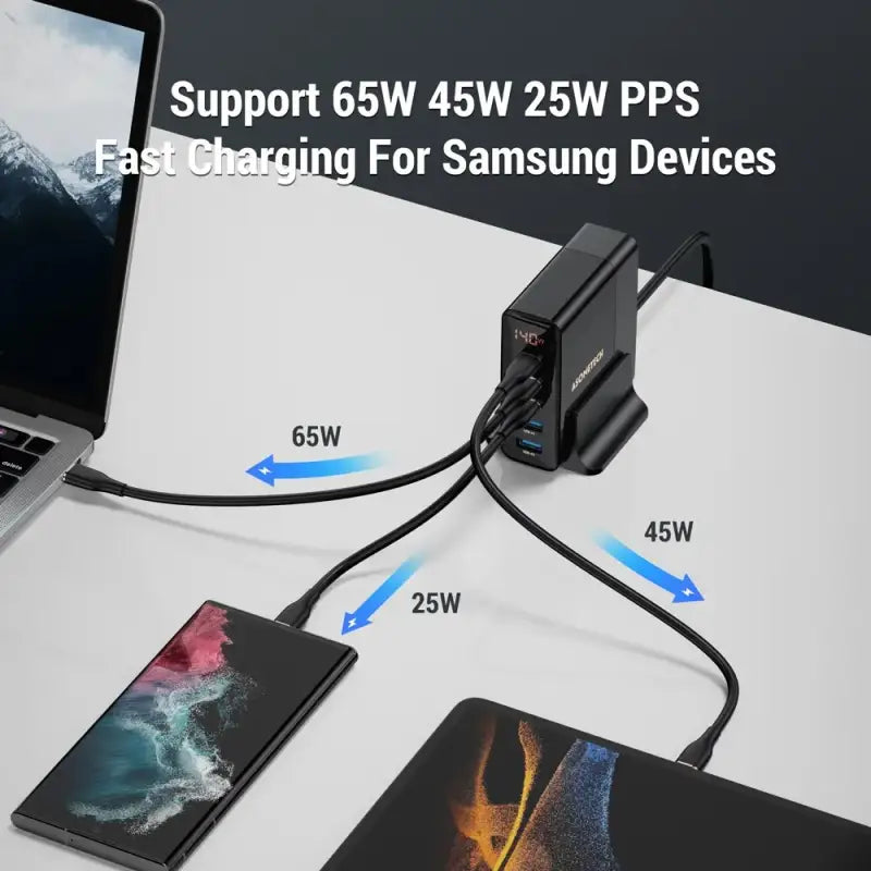 A laptop with a usb cable connected to it