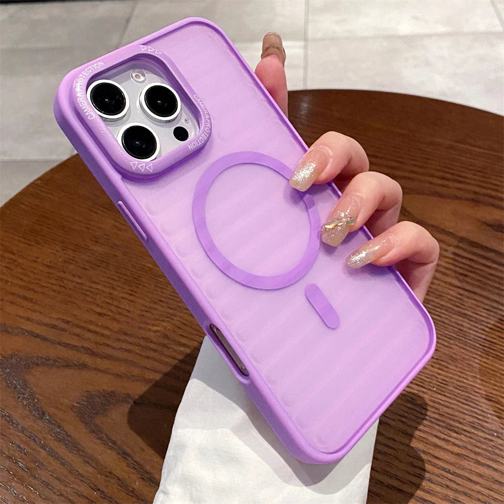 Lavender iPhone case with MagSafe.