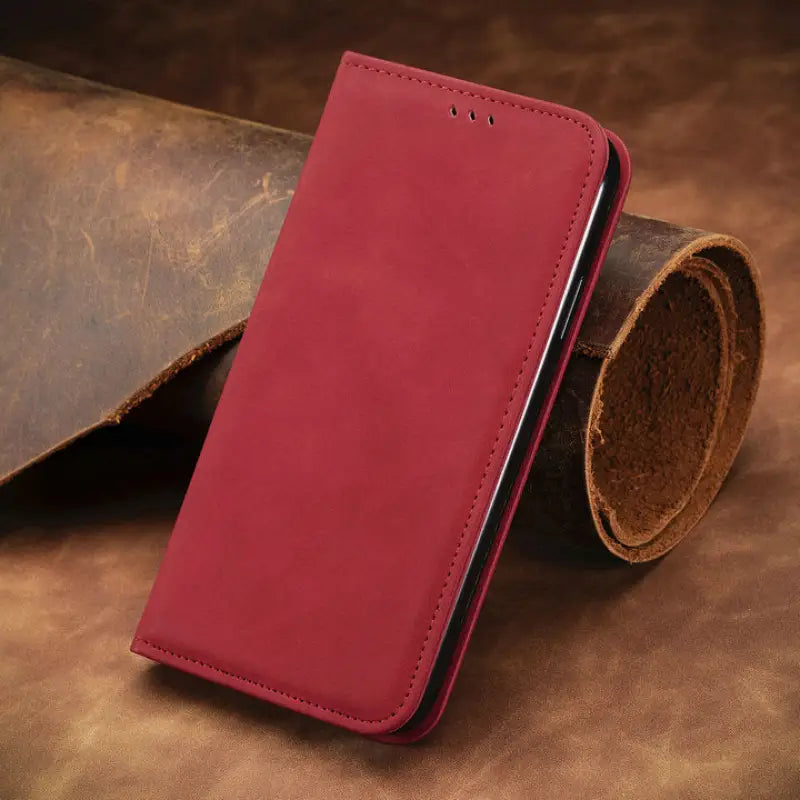 the red leather case for the iphone