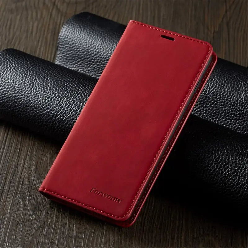 the red leather case for the iphone