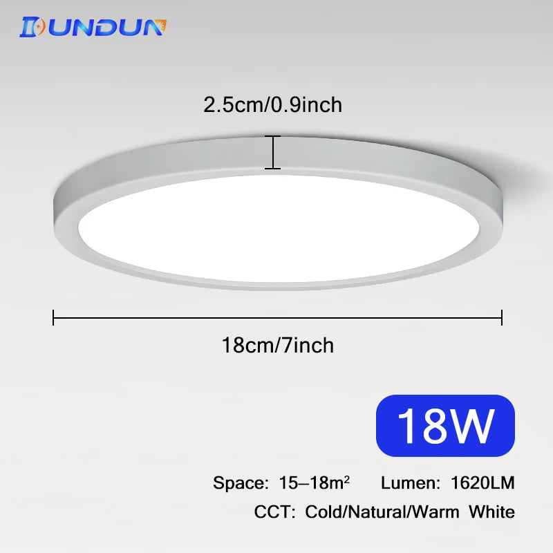 led downlighter round ceiling light