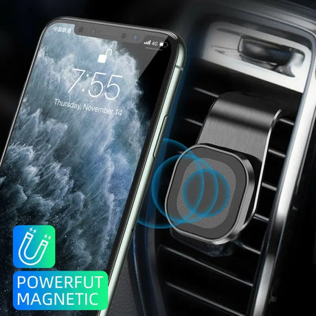 an image of a car dashboard with a phone in the center