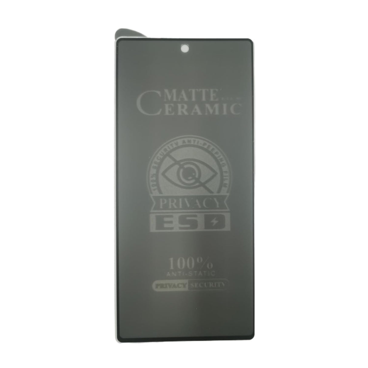 Matte ceramic privacy screen protector.