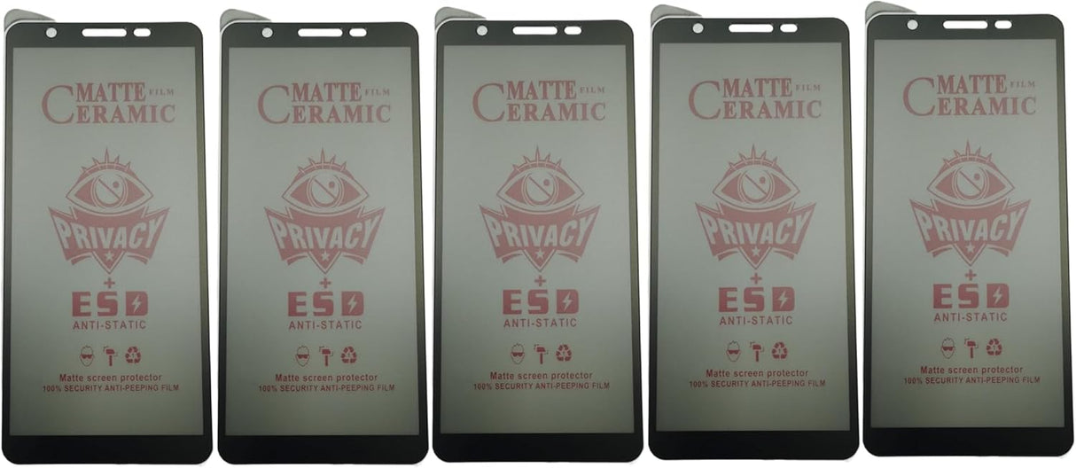 Matte ceramic privacy screen protectors.