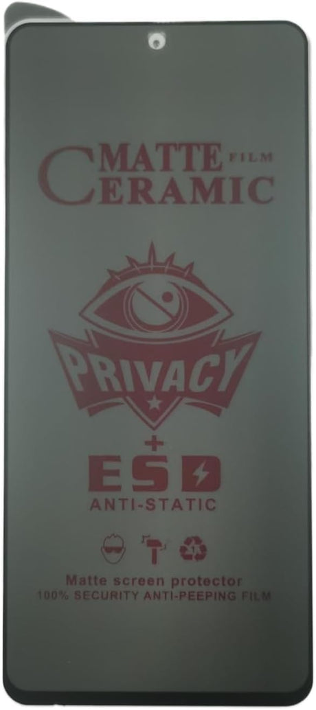 Matte ceramic privacy screen protector.