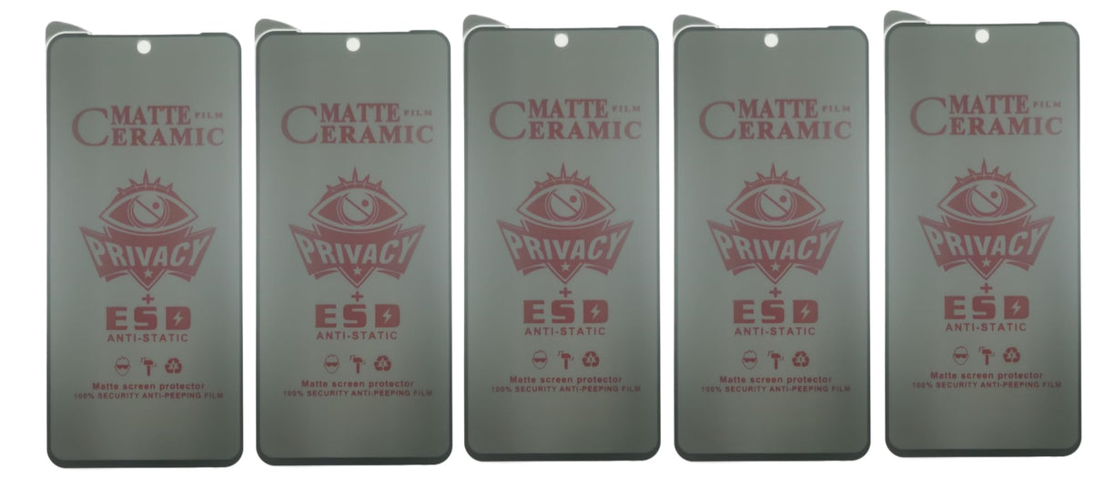 Matte ceramic privacy screen protectors.