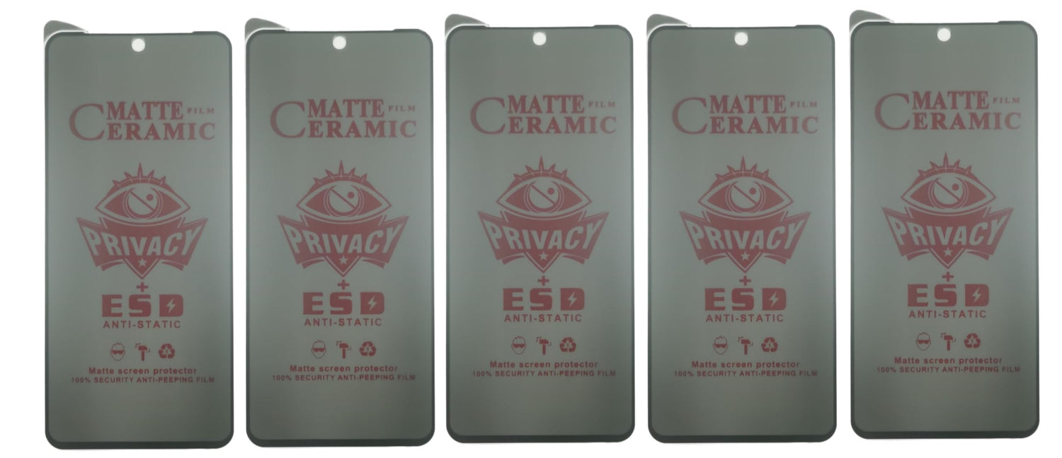 Matte ceramic privacy screen protectors.