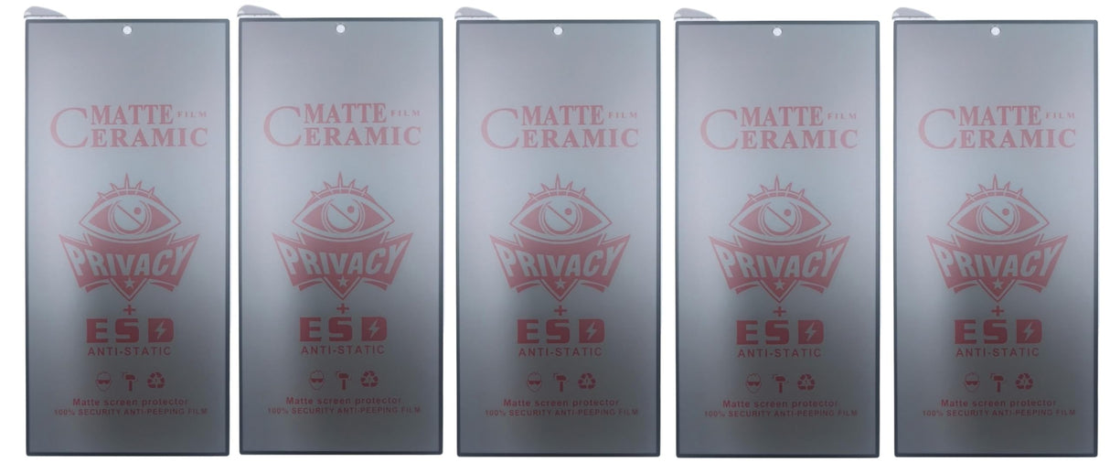 Matte ceramic privacy screen protectors.