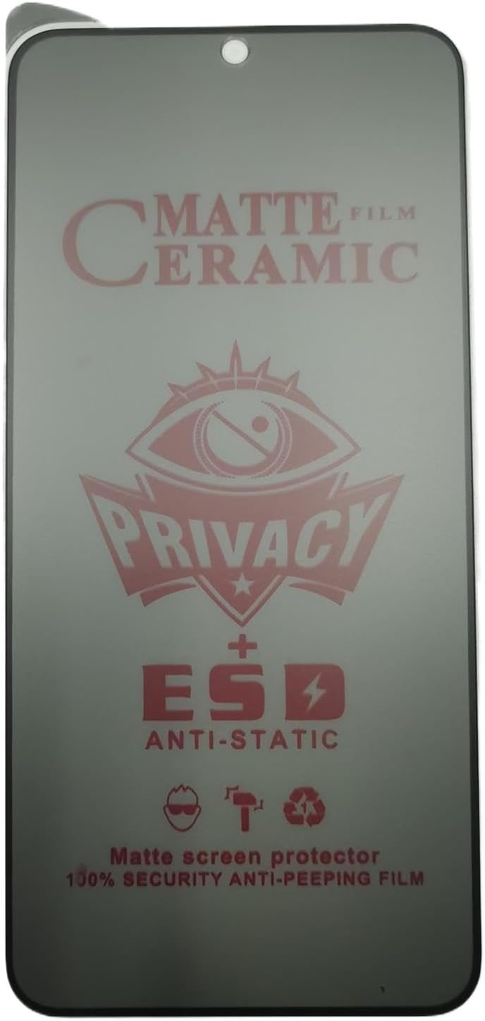 Matte ceramic privacy screen protector.