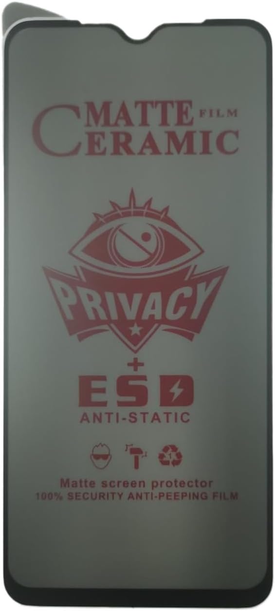 Matte ceramic privacy screen protector.