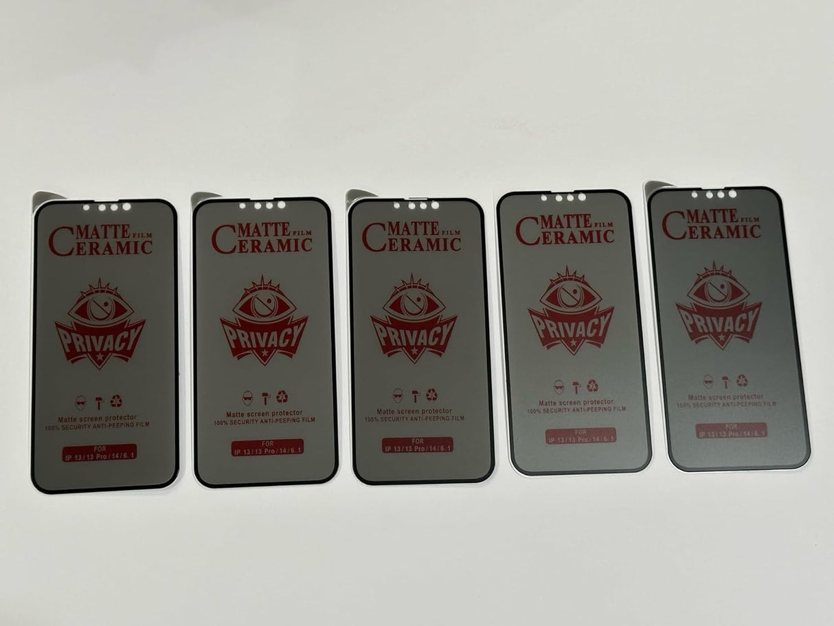 Matte ceramic privacy screen protectors.