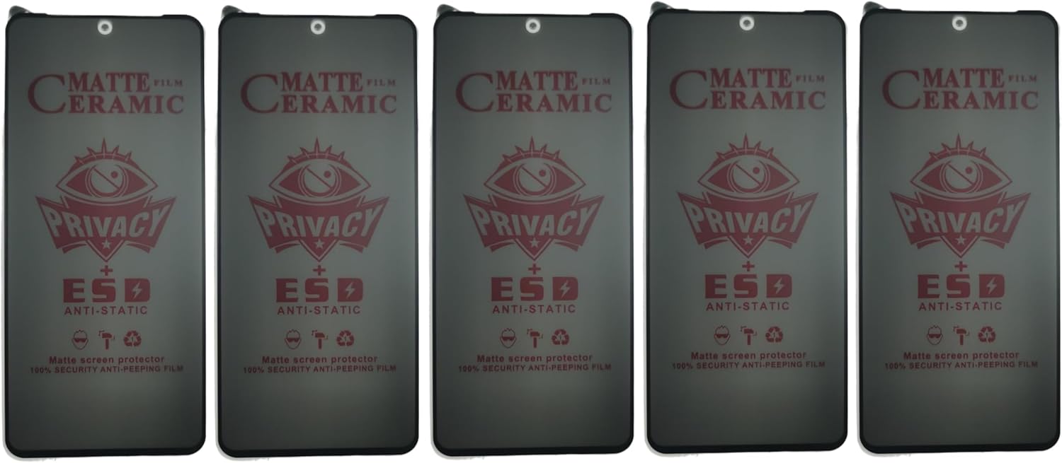 Matte ceramic privacy screen protectors.