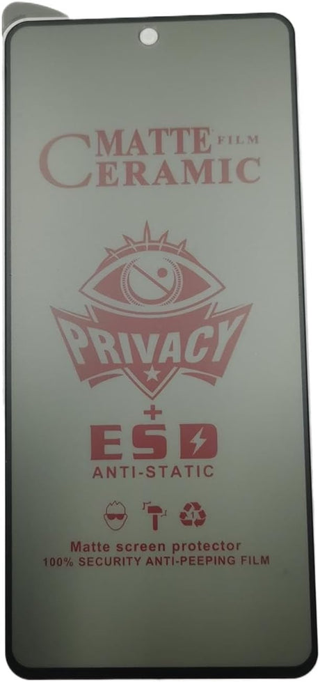 Matte ceramic privacy screen protector.