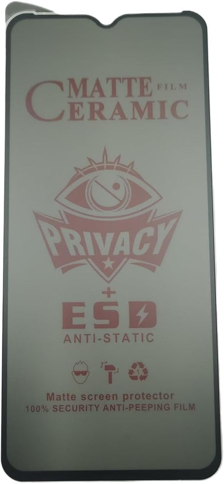 Matte ceramic privacy screen protector.