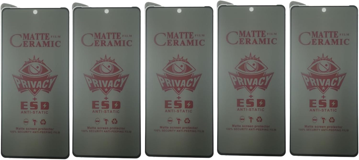 Matte ceramic privacy screen protectors.