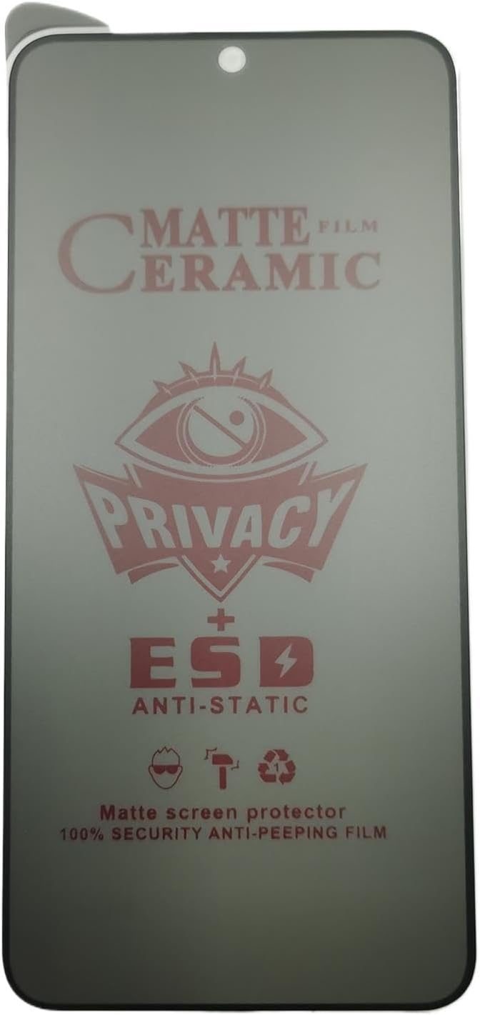 Matte ceramic privacy screen protector.