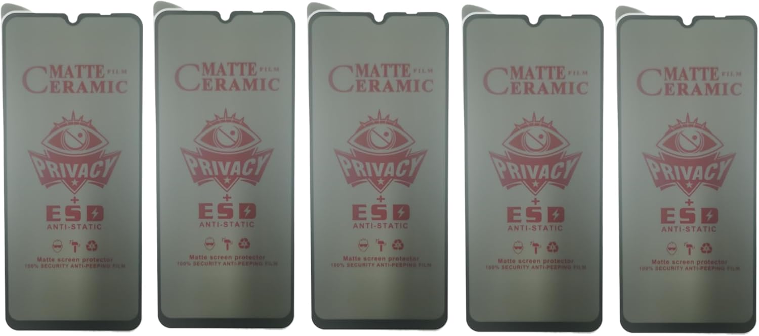 Matte ceramic privacy screen protectors.