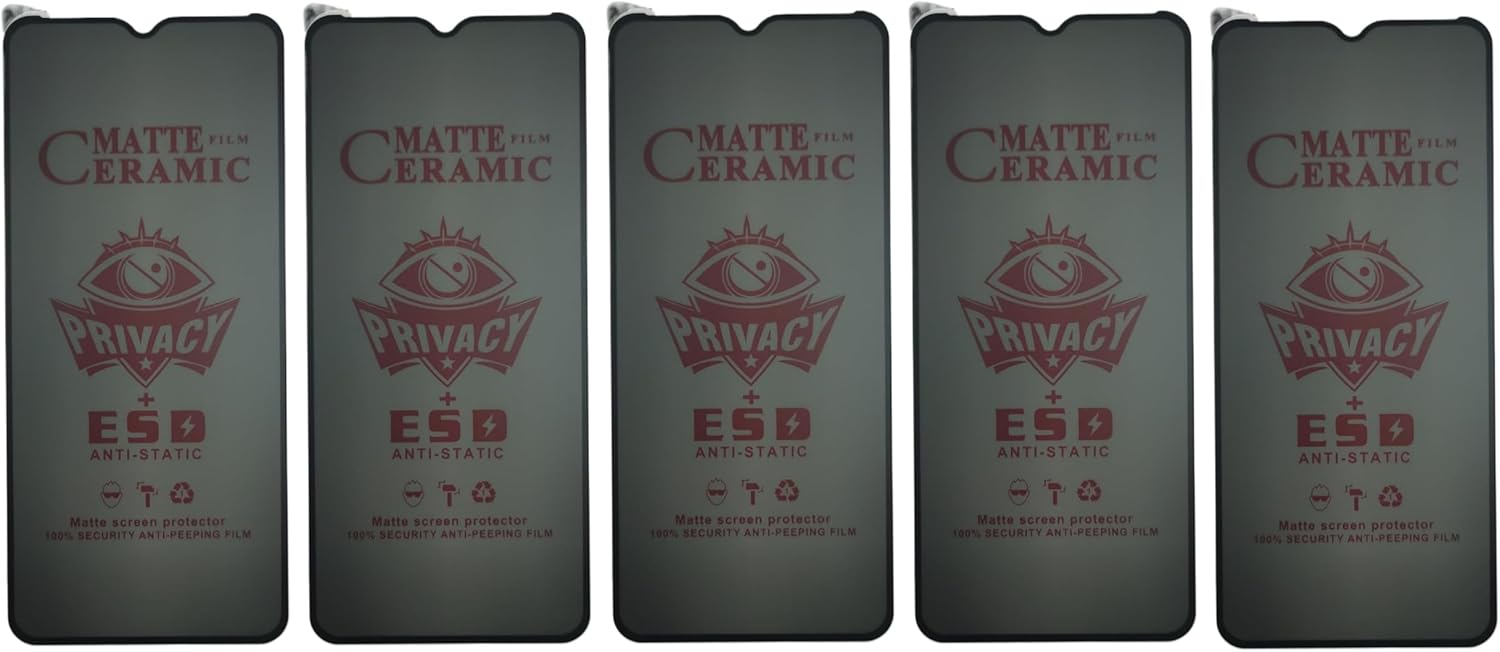 Matte ceramic privacy screen protectors.