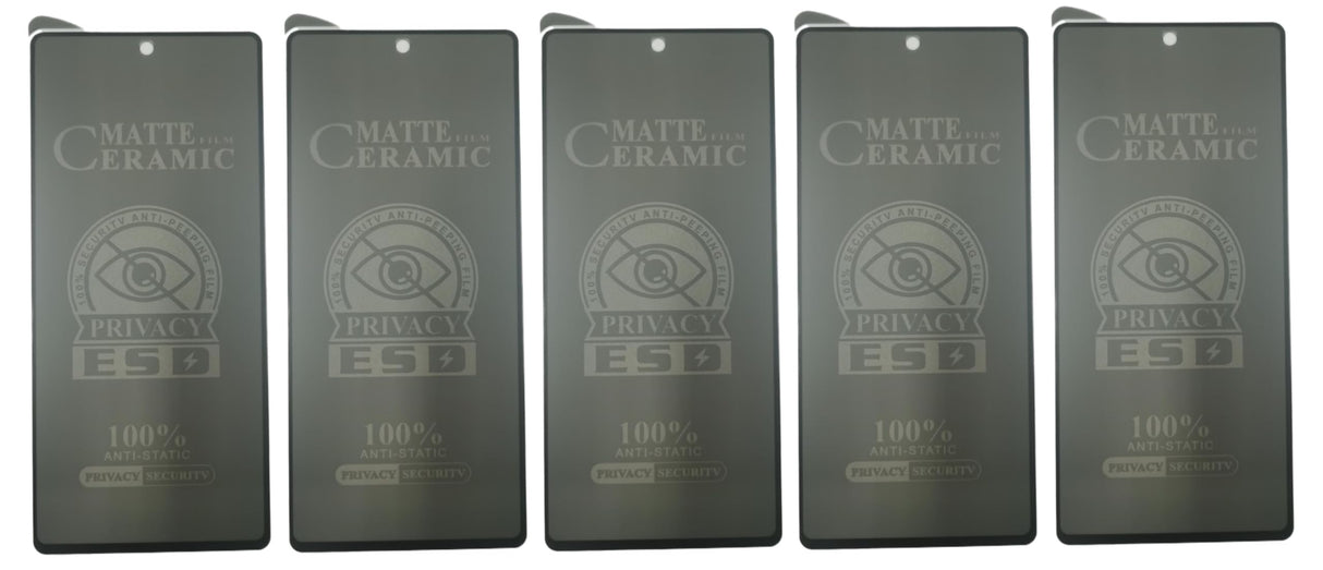 Matte ceramic privacy screen protectors.