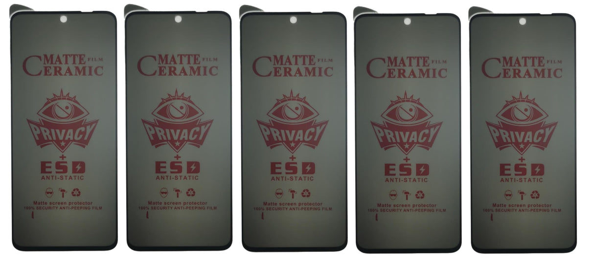 Matte ceramic privacy screen protectors.