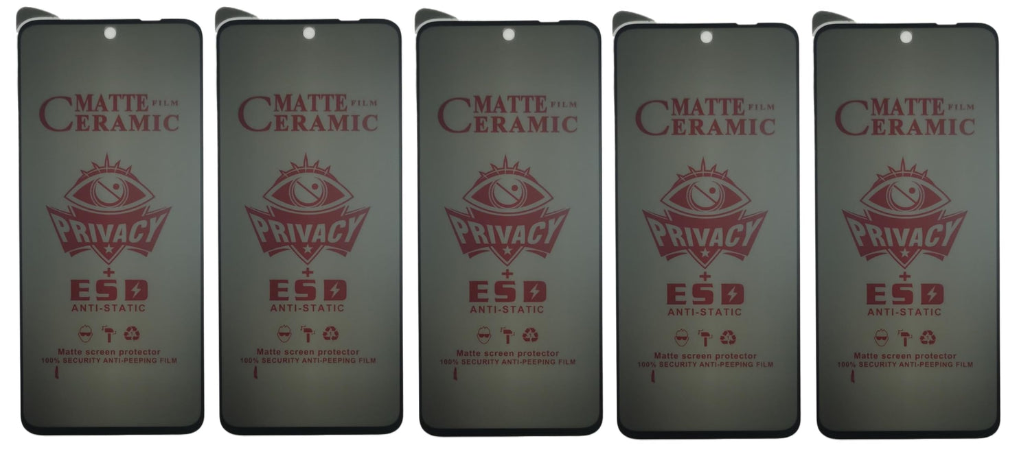 Matte ceramic privacy screen protectors.