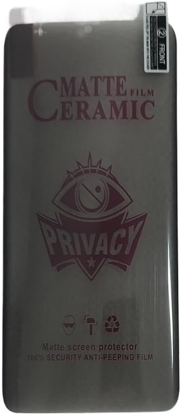Matte ceramic privacy screen protector.