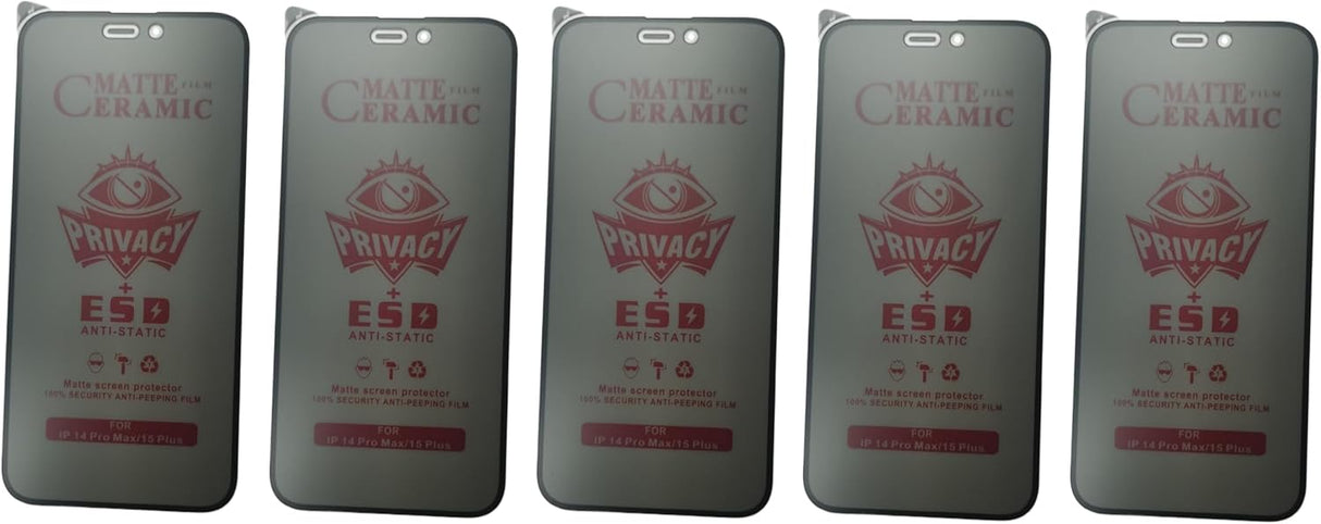 Matte ceramic privacy screen protectors.