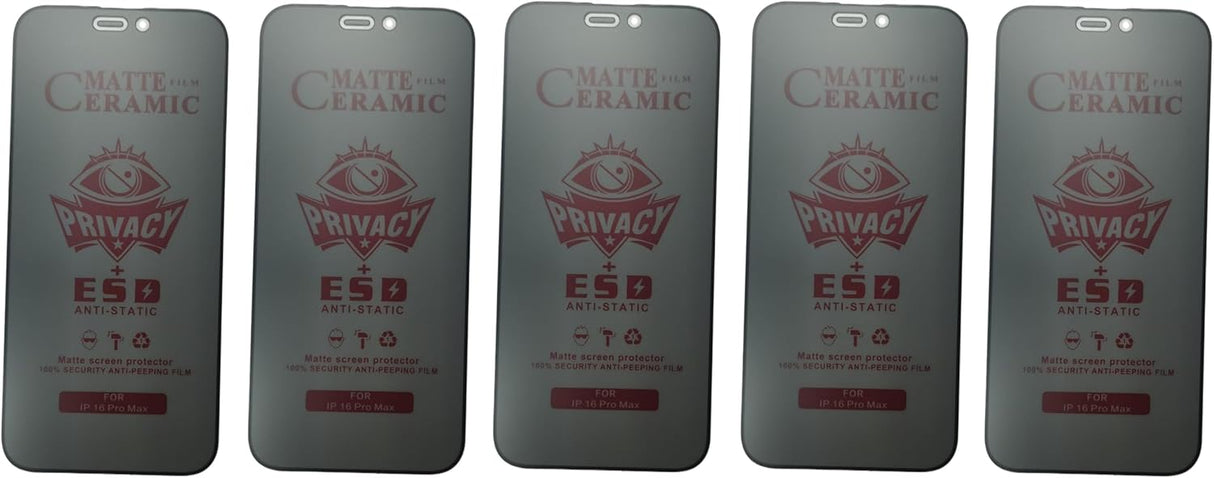 Matte ceramic privacy screen protectors.