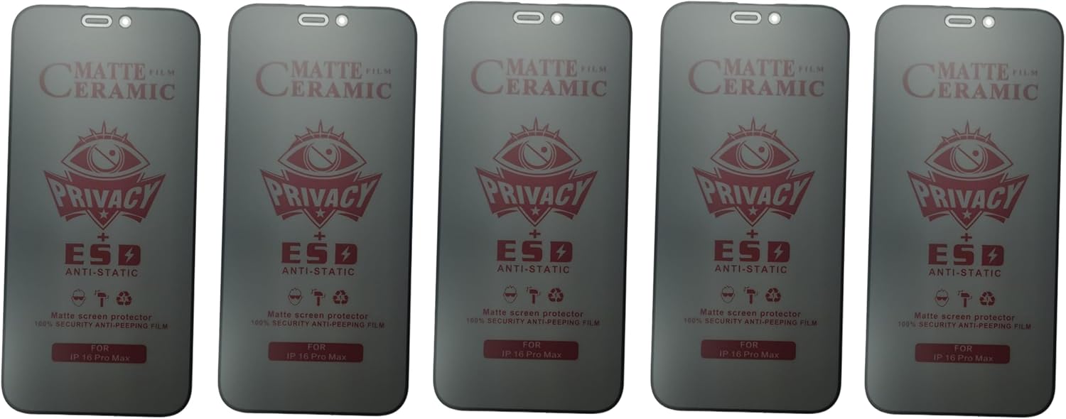 Matte ceramic privacy screen protectors.